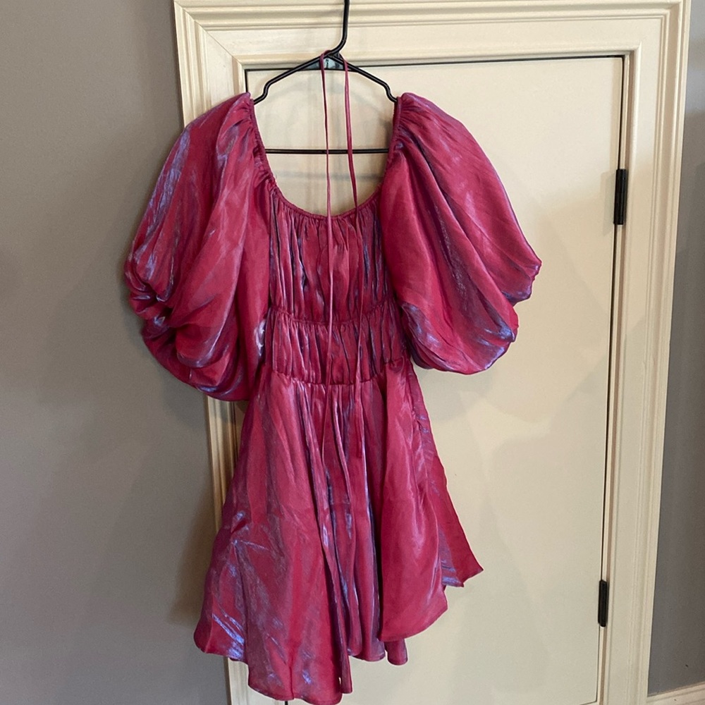 Altar’d State amabella dress in sparkly pink, size M